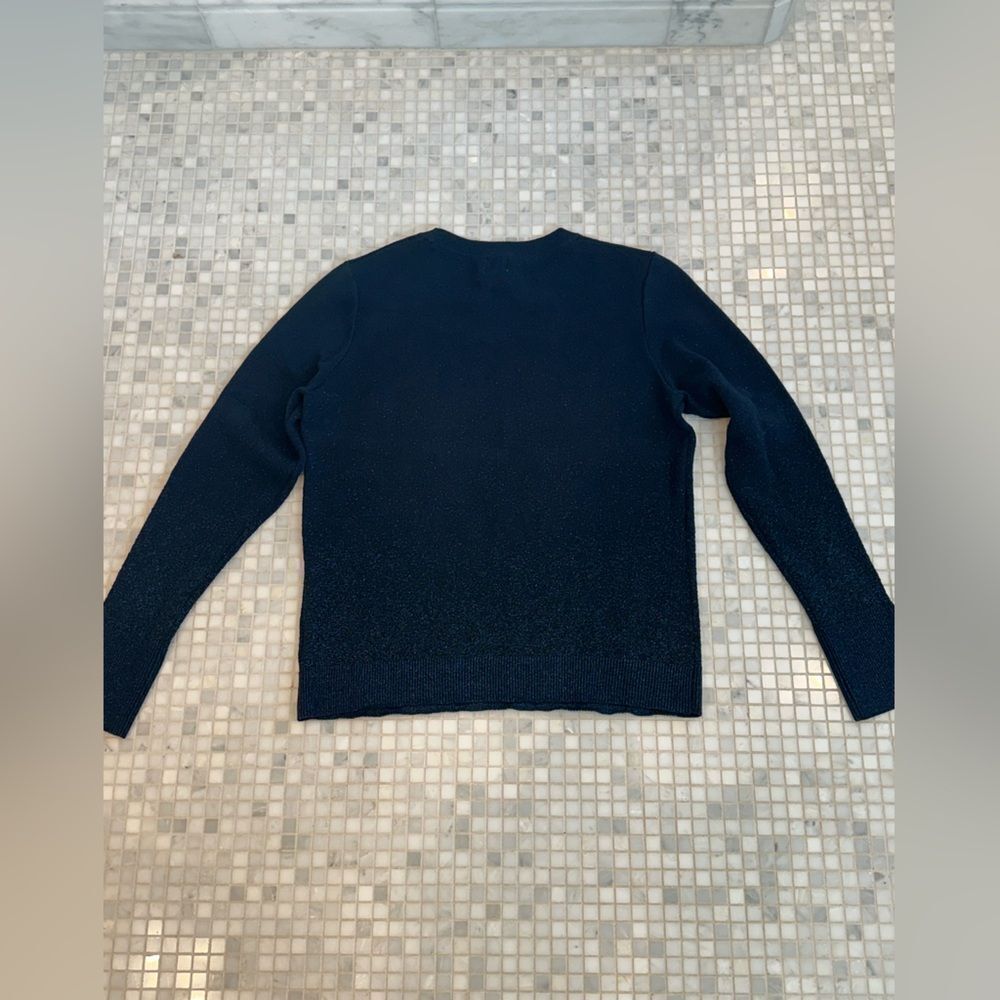 a new day Blue Crewneck Gitter Sweater - Picture 7 of 9
